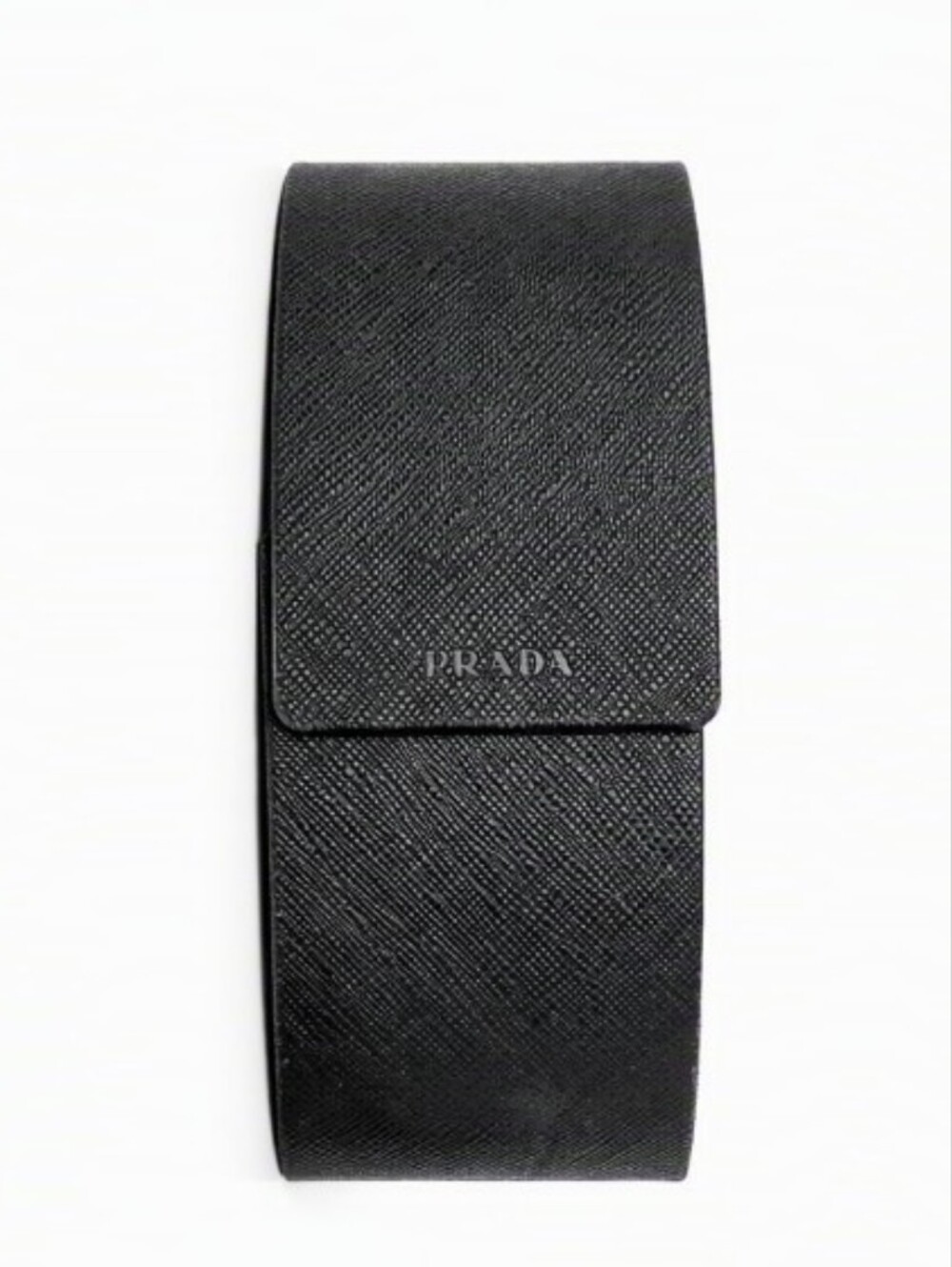 Prada Black Saffiano Eyeglasses Makeup Hard Case Luxury Designer Organizer
